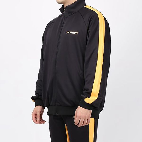 

men's and women's fashion sports suit outdoor leisure sportswear brand men's jacket fitness clothing, Black;brown