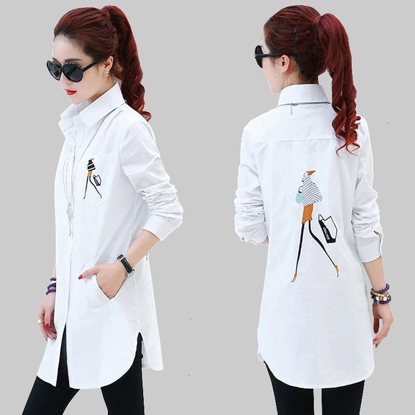 

designer blouses for women elegant 2019 embroidery blouse white shirt women plus size ladies casual cotton blouses blusas femininas