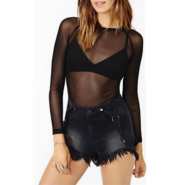 camiseta malla mujer