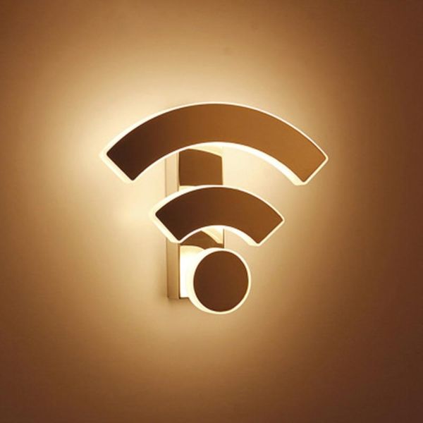 

творческий wifi акриловые настенные светильники led спальня прикроватная ночь света ресторан ресторан коридор проход свет теплый белый / бел