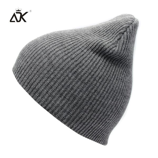 

7 solid color knitted hat for girls warm casual ski hat autumn winter cap women's outdoor bonnet skullies beanies for men