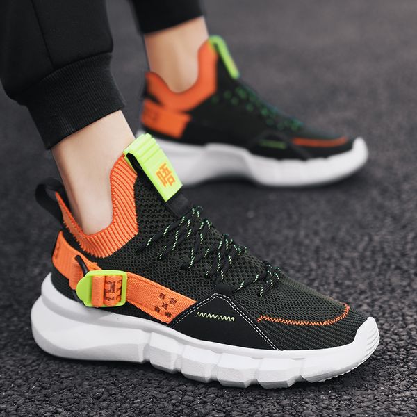 

2020 fashion men casual shoes sport ace 2 sneakers knit joggers nyfw trainers mesn outdoor trainers, Black