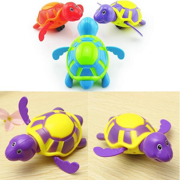 

essential random color new born babies swim turtle wound-up chain small animal baby children bath toy classic toys