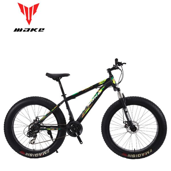 

make steel frame, fatbike 26 wheel, 24 speed