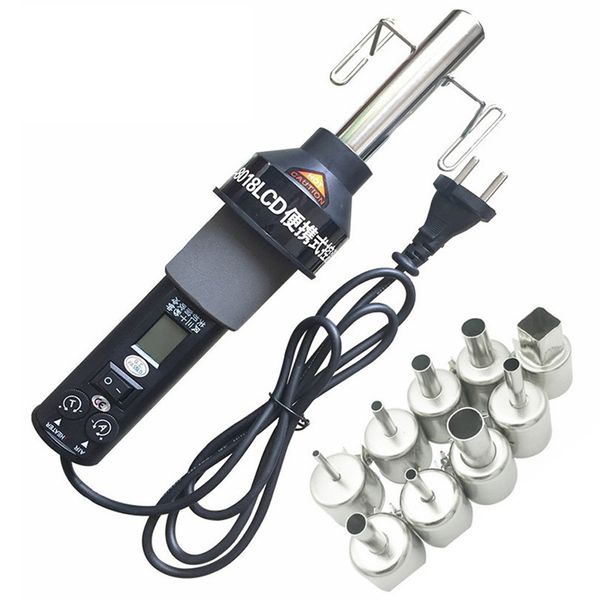 

eu plug,450w 450 degree adjustable electronic heat air tool 8018 lcd desoldering soldering station