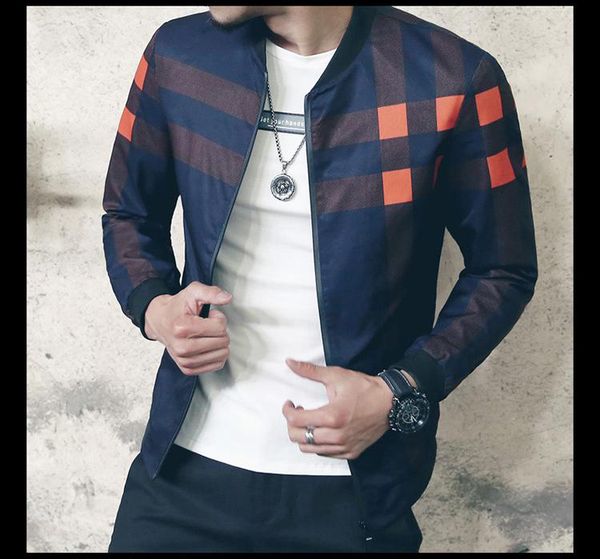 

2019 new fashion jacket men winter autumn slim fit mens clothes red men casual jacket slim plus size m-5xl b04, Black;brown