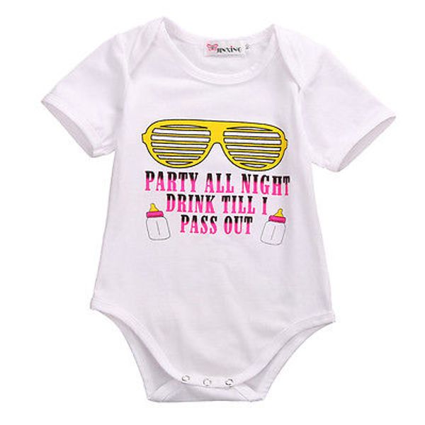 

newborn infant baby clothing short sleeve baby bodysuit jumpsuit 0-18m baby girl boy clothes, Blue