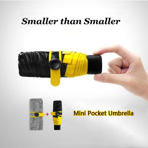 

качество карманной мини зонтика женщина солнечной и дождливой мини мода складной зонтики 19 малый вс зонтик зонтик дождь женщина y200324