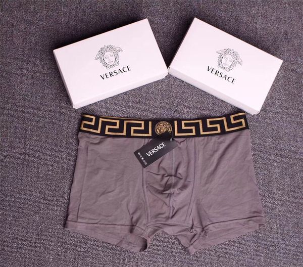 

with box nderwear luxury s pure color mens underwear f2 versace s designer s male boxers underwear man cotton underpants, Black;white