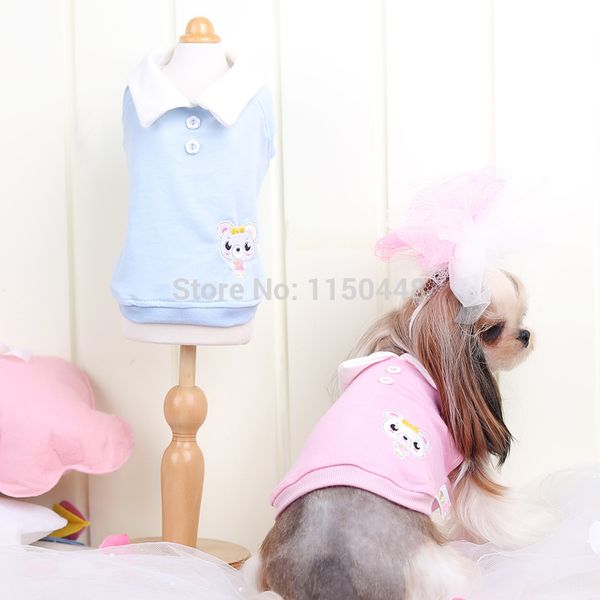 

cotton female dog shirt hoodies chihuahua teddy yorkie clothes for dogs vests dog clothing pet cat products spring petstyle