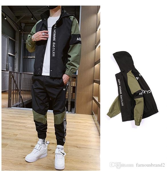 

mens designer tracksuits with fashion letter embroidery street sports styles 2pcs sets spring autumn casual clothes, Gray