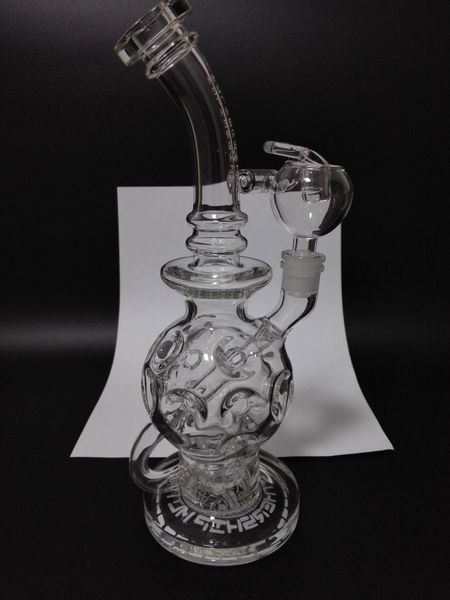 Mamma-navi 2021 Exposphere Ball Glass Bongs Fab uovo fumante per fumo di vetro Tubi di acqua DAB Rig Pan Ittiglie Ambientazione interna Narghilè Matrix Perc vetro spesso 14mm Giunto