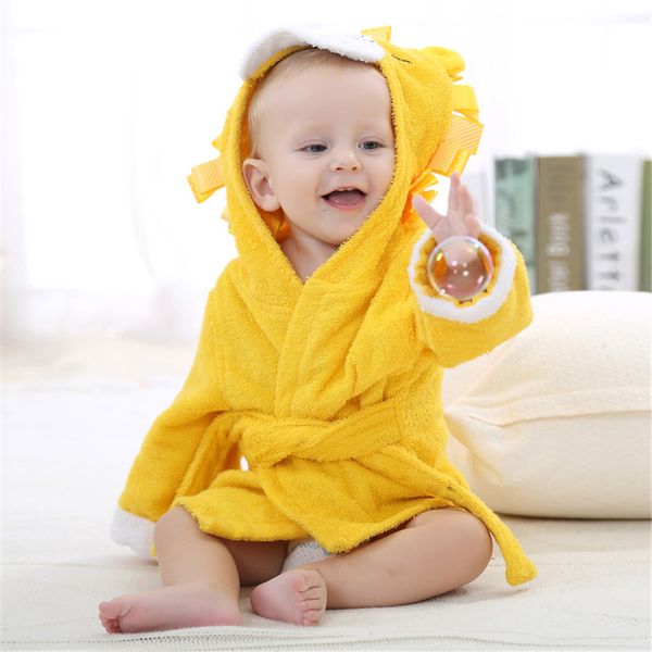 

fashion winter hooded animal modeling baby bathrobe cartoon baby towel character kids bath robe infant beach towels, Blue;red