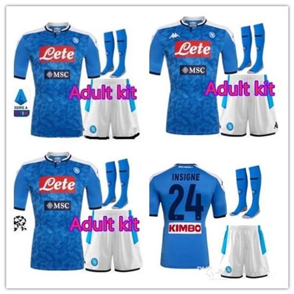 

2019 2020 erie a naple kit new napoli home occer kit jer ey napoli blue football jer ey men kit 19 20 ham ik l in