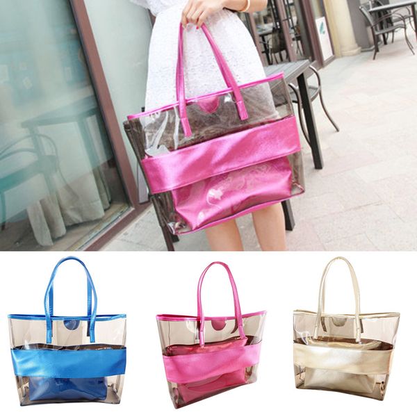 

ladybabag brand fashion lady large capacity transparent beach jelly handbag shoulder bag dropshipping bolsas feminina bolso