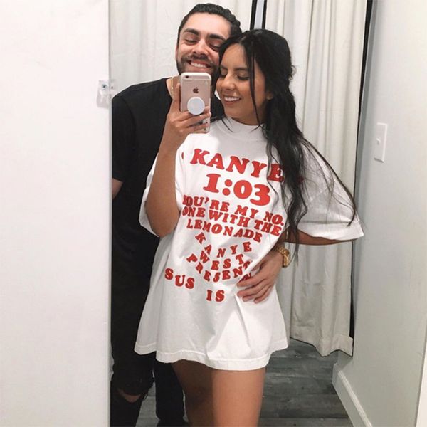 

kanye west jesus is king grandfather celebrity inspired high street oversize short sleeve t-shirt, Red