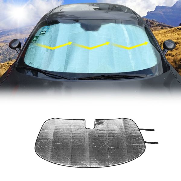 

car sunshade front windshield sun visor provides uv protection for dodge challenger 2009+ up car interior accessories