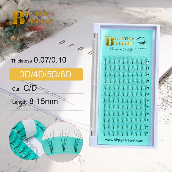 

big eye's secret lashes pre made fans russian volume eyelash extension makeup tools lashes extension