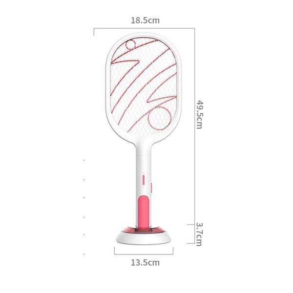 

electric swatter large bug zapper racket usb rechargeable mosquito killer swatter with led lighting for indoor outdoors new other garden sup