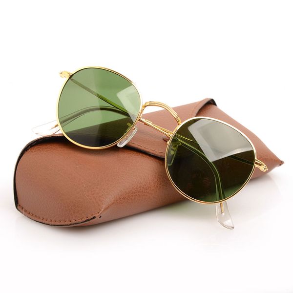 

new 3447 sun glasses designer glasses eyewear sun glasses glass lens womens sunglasses ray mens round sunglasses with original cases boxs, White;black