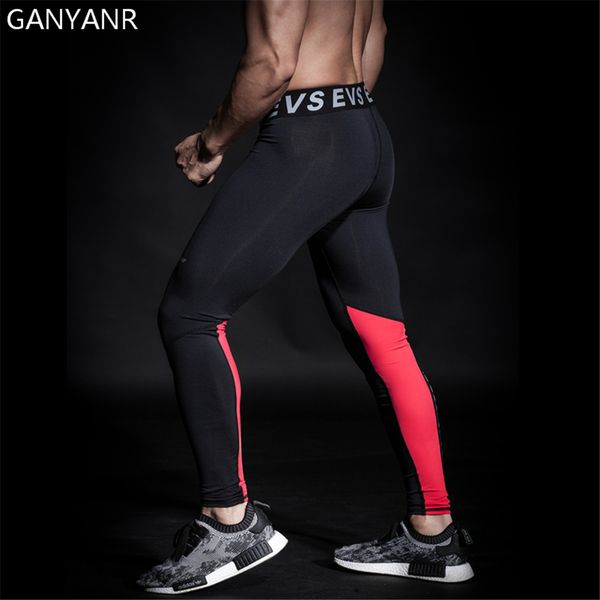 

running tights men yoga basketball fitness sports skins gym leggings athletic compression pants jogging bodybuilding gay, Black;blue