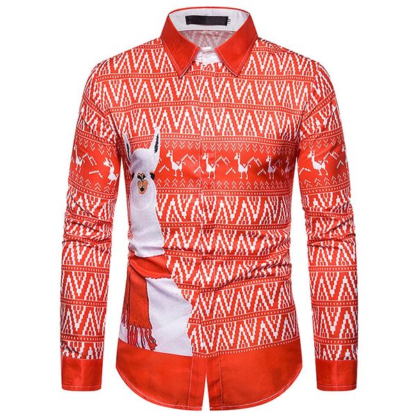 

men's long sleeve casual shirts fake two pieces casual snowflakes printed christmas shirt shirts streetwear plus size, White;black