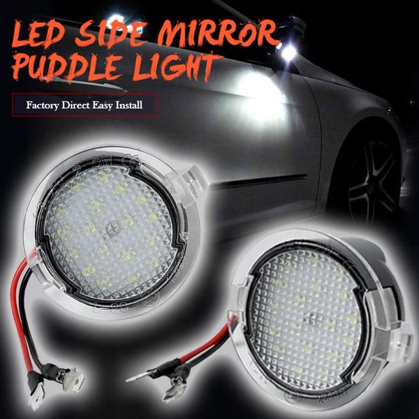 

2pcs супер яркий светодиод под side mirror puddle light для проводника mustang s-max проводник taurus край mondeo f-150 fusion
