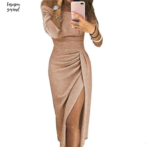 

платье женщин осень платье партии сплит разрез шеи sexy элегантный пакет hip клуб платье твердотопливные midi femme robe дизайнер одежды, Black;gray