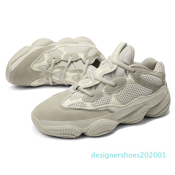 

2019 new salt 500 kanye west casual shoes men designer shoes super moon yellow blush desert rat 500 trainers sneakers d01, Black