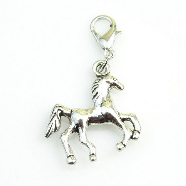 

new arrivals unicorn silver floating dangle charm for alloy lobster clasp dangle pendant charm fit diy fashion pendant jewelry, Bronze;silver