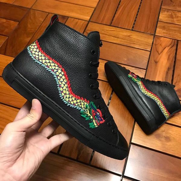 

designer shoes high-snake genuine leather ace white mens and womens boots designer sneakers new fashion luxury casual shoes