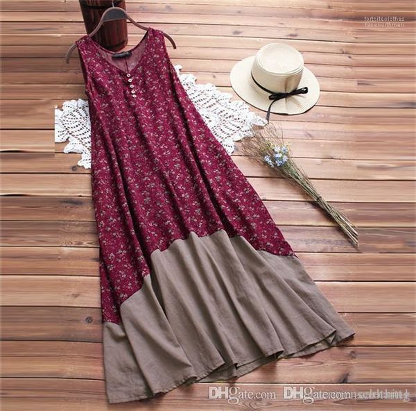 

v neck sleeeveless mid calf dresses beach dress female clothing pocket tiered button bohemian dress hot, Black;gray