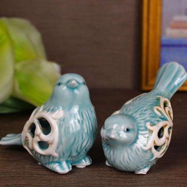 

новый творческий европейский стиль керамические ремесла, чтобы выдолбить любовь птиц домашнего интерьера стол украшения орнамент