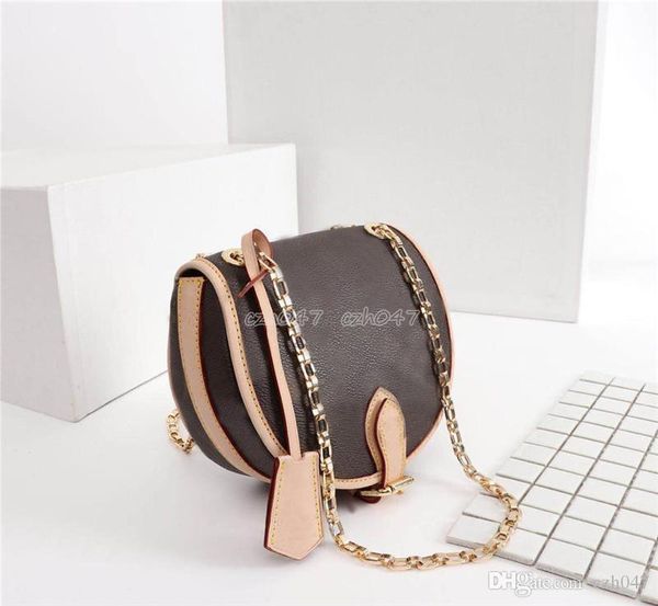 

2019 new handbags real leather embossed fashion women bag chain crossbody bag designer messenger bag 51180