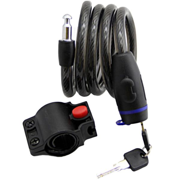 

security anti-theft motorcycle accessories lock bicycle lock 1.2 m steel cable key chain wire universal bicycle