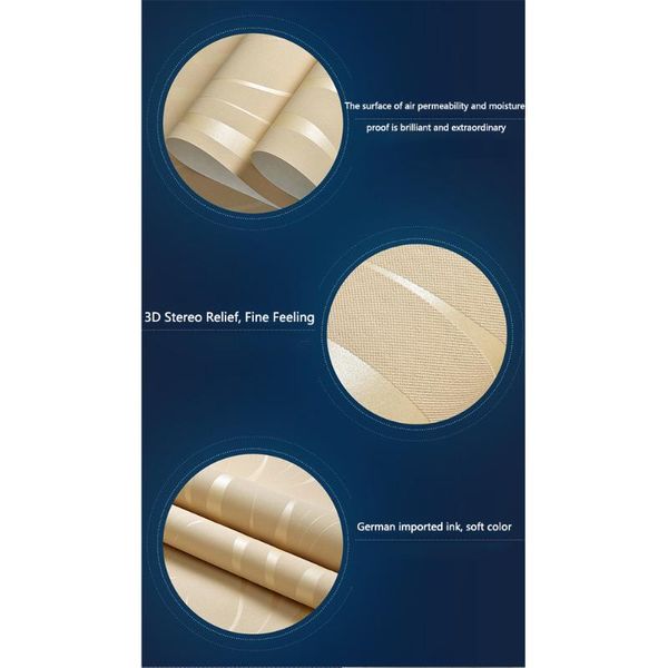 

diy decoration non woven damask roll modern living room cover tv background wavy pattern 3d embossed bedroom wallpaper home