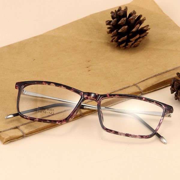 

business men optical spectacles glasses frame tr90 myopia prescription clear lense optical plain mirror 2019 decorative frames, Black