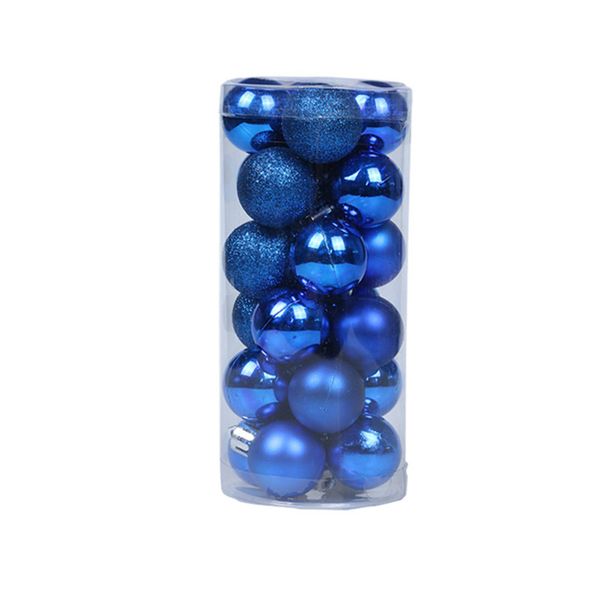 

6cm 24pcs christmas tree ball bauble hanging home party ornament decor red/green/silver/deep blue/lake blue/rose red/dark green