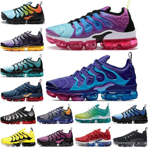 

new arrival tn plus aurora green regency purple running shoes triple black lemon lime spirit teal active fuchsia women mens trainers sneaker