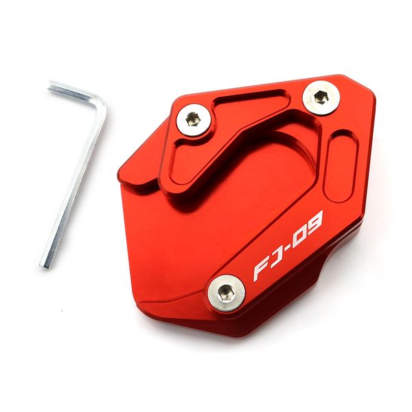 

motorcycle accessories kickstand side shoe foot rests stand extension enlarger aluminum for yamaha fj09 tracer900 2015-2019