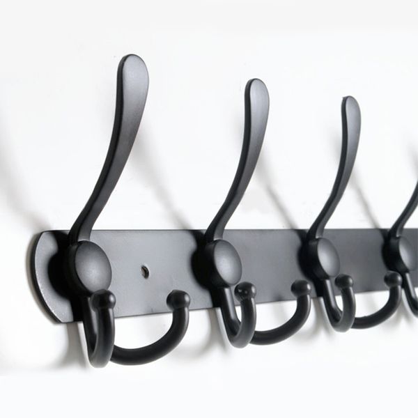 

hat robe home organizer durable space saving stainless steel coat hanger wall mounted towel clothes hanging row hook door back