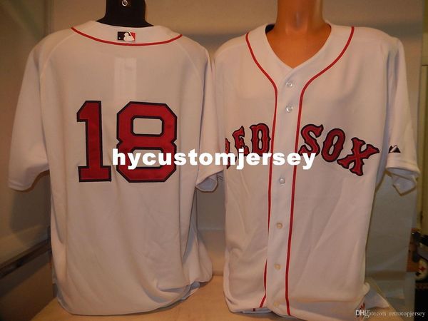 

custom majestic boston johnny damon #18 game jersey new blowout mens stitched jerseys big and tall size xs-6xl for sale, Black;blue