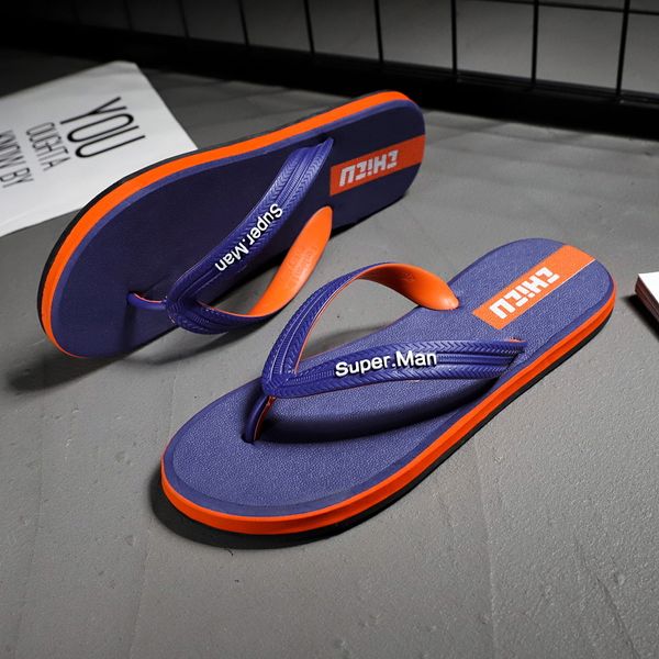 

флип-флоп обувь мужские летние пляжные тапочки мужская повседневная обувь модные мужские флип-флоп сандалии плоские легкие повседневные тапо, Black