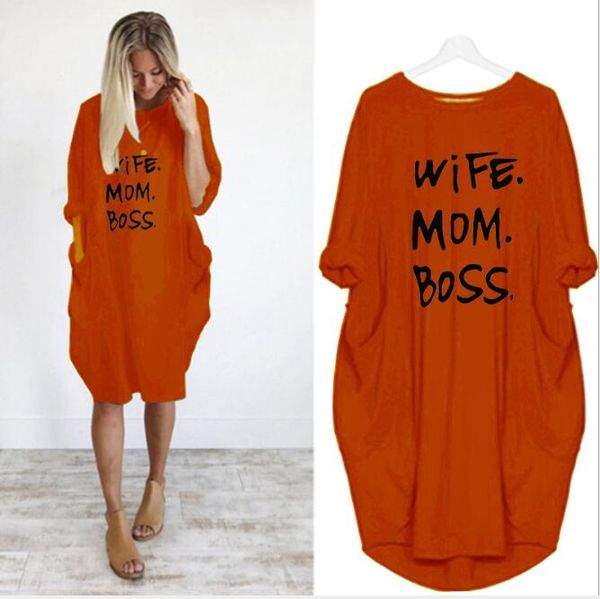 

selling summer women letter printed dresses fashion crew neck panelled ladies dresses casual loose long sleeve clothing s-5xl, Black;gray