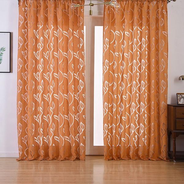 

european fashion style jacquard design semi-blackout curtains home decoration modern curtain tulle fabrics organza sheer bs