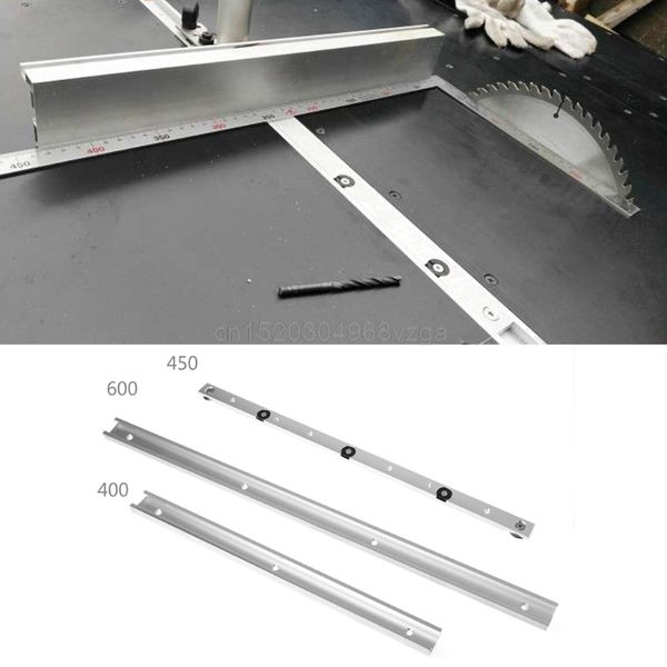 

400/450/600mm t-tracks aluminum slot miter track jig fixture for router table bands jun15 dropship