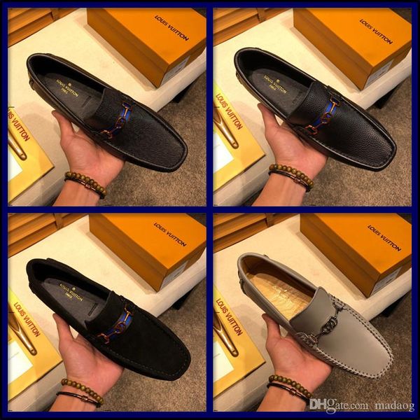 

20fw autumn crocodiles pattern male shoes british style male loafers luxury peas driving shoes soft bottom men casual loafers yeye5, Black