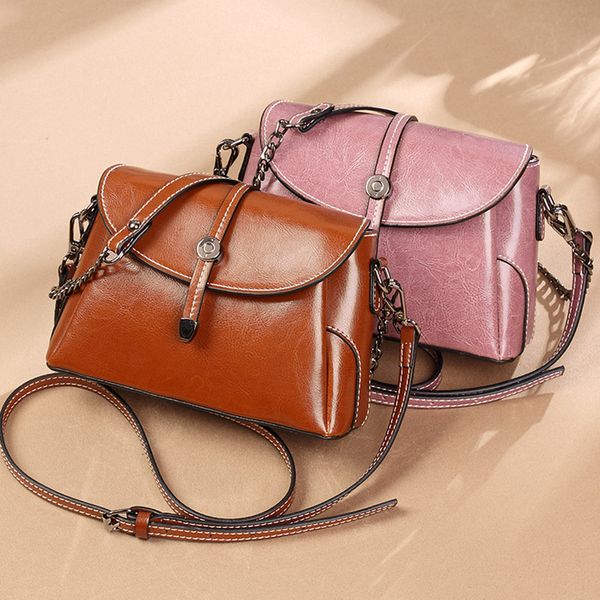 

european and american style leather women's bag new shoulder bag diagonal cross fashion women's shoulder