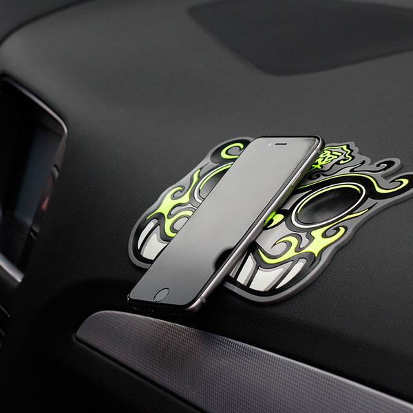 

car ornament rubber cartoon decoration anti slip mat automobiles exorcise evil spirits sticky gel pad for mobile phone gps mp3