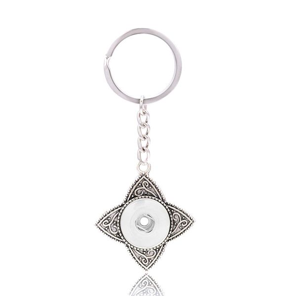 

fashion metal key rings 037 key chain interchangeable 18mm snap button key rings christmas gifts for women charm jewelry, Slivery;golden